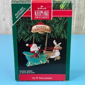 Hallmark Keepsake Ornament Up-N-Down Journey Features Movements Handcrafted 1991
